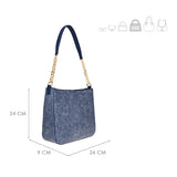 CROSSBODY DAMA MM ITALY S5265-1 SIMIPIEL AZUL