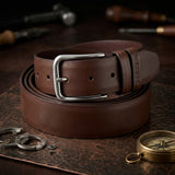 CINTURÓN DOCKERS HOMBRE 42044-27 SIMIPIEL CAFÉ