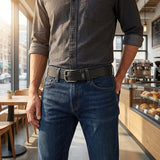 CINTURÓN LEVI´S HOMBRE 43414-59 SIMIPIEL NEGRO