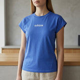 PLAYERA ADIDAS MUJER JY4891 TEXTIL AZUL