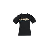 T-SHIRT DAMA CHAMPION GPWSS2509113 TEXT NGO