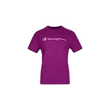 T-SHIRT CASUAL DAMA CHAMPION EPFW2318W57 TEXTIL MORADO