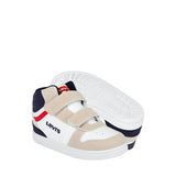 TENIS NIÑO LEVI´S 0409370824 SIMIPIEL BLANCO 13-16