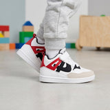 TENIS PANAM NIÑO 0116920565 SIMIPIEL BLANCO/ROJO