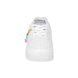 TENIS CASUALES NIÑAS MISS PINK CROACIA SIMIPIEL BLANCO