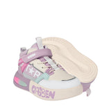 TENIS CASUALES CLASBEN NIÑA  DOUBLE SIMIPIEL MORADO 18-21