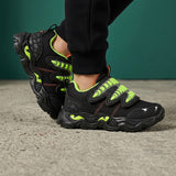 TENIS CASUALES CLASBEN DINO NIÑO TEXTIL NEGRO 15-17