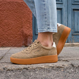 TENIS CASUALES CLASBEN MUJER CLEINK GAMUZA CAFE