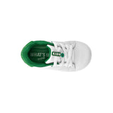 TENIS CASUALES PARA NIÑO WHAT´S UP 0428-55 BCO/VDE