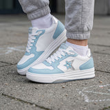TENIS CASUALES CLASBEN MUJER ASTRAL SEMIPIEL BLANCO