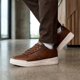 TENIS CASUALES CLASBEN HOMBRE PALERMO SIMIPIEL CAFÉ