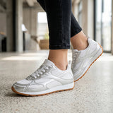 TENIS CLASBEN MUJER HALLEY SIMIPIEL BLANCO