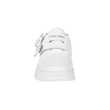 TENIS ESCOLARES MISS PINK NIÑA DAISY SIMIPIEL BLANCO 15-17