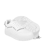 TENIS CASUALES MISS PINK MUJER LUXURY SIMIPIEL BLANCO