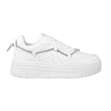 TENIS CASUALES MISS PINK MUJER LUXURY SIMIPIEL BLANCO