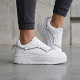 TENIS CASUALES MISS PINK MUJER LUXURY SIMIPIEL BLANCO