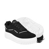 TENIS CASUALES MISS PINK MUJER LUXURY SUEDE NEGRO