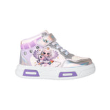 TENIS CASUALES MISS PINK NIÑA ANGEL SIMIPIEL BCO/LILA 18-21
