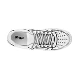 TENIS CASUALES DAMA STYLO 16108 SIMIPIEL BLANCO c/Negro