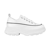 TENIS CASUALES DAMA STYLO 16953 SIMIPIEL BLANCO