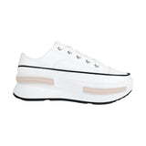 TENIS CASUALES DAMA STYLO 18037 SIMIPIEL BLANCO