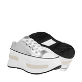 TENIS CASUALES DAMA STYLO 18037 SIMIPIEL PLATA