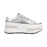 TENIS CASUALES DAMA STYLO 18037 SIMIPIEL PLATA