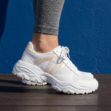 TENIS CASUALES STYLO MUJER 19752 TEXTIL BCO