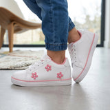 TENIS CASUALES STYLO NIÑA 20062 SIMIPIEL BLANCO 18-21