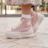 Tenis Stylo para niña, color simipiel rosa, corrida 180-210