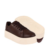 TENIS CASUALES STYLO MUJER 20560  SIMIPIEL CAFÉ