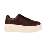 TENIS CASUALES STYLO MUJER 20560  SIMIPIEL CAFÉ