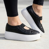 TENIS CASUALES MUJER STYLO 20510 SIMIPIEL NEGRO