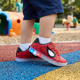 TENIS SPIDERMAN NIÑO 930614 SIMIPIEL ROJO 17-20