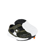 Tenis Casuales Vavito para niño, color textil verde, corrida 15-17