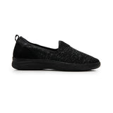 TENIS CASUALES DAMA FLEXI 104917 TEXTIL NEGRO