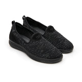 TENIS CASUALES DAMA FLEXI 104917 TEXTIL NEGRO