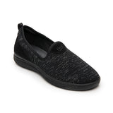 TENIS CASUALES DAMA FLEXI 104917 TEXTIL NEGRO