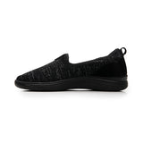 TENIS CASUALES DAMA FLEXI 104917 TEXTIL NEGRO