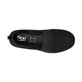 TENIS CASUALES FLEXI MUJER 104932 TEXTIL NEGRO