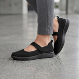 Tenis Flexi para mujer, color textil negro, corrida 23-26