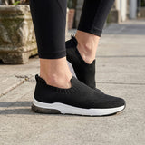 Tenis Casuales Flexi para mujer, color textil negro, corrida 23-26