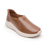 TENIS FLEXI MUJER 130210 PIEL CAFÉ