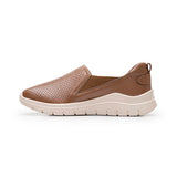 TENIS FLEXI MUJER 130210 PIEL CAFÉ