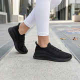 Tenis Casuales Flexi para mujer, color textil negro, corrida 23-26