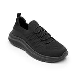 TENIS CASUALES FLEXI MUJER 141202 TEXTIL NEGRO