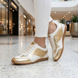 TENIS CASUALES PERUGIA MUJER 120725 SIMIPIEL BEIGE