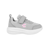 TENIS CHARLY NIÑA 1065519004 TEXTIL GRIS/ROSA 15-17.5