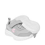 TENIS CHARLY NIÑA 1065519004 TEXTIL GRIS/ROSA 18-21