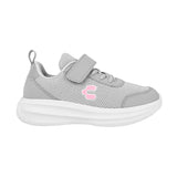 TENIS CHARLY NIÑA 1065519004 TEXTIL GRIS/ROSA 18-21